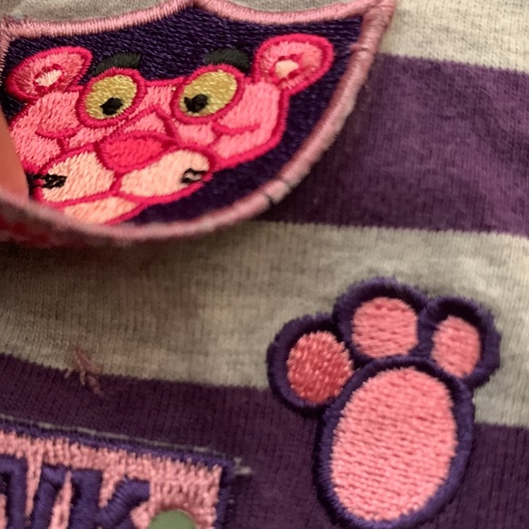 PINK PANTHER VINTAGE ‘rugby’ shirt Y2K - Picture 13 of 13